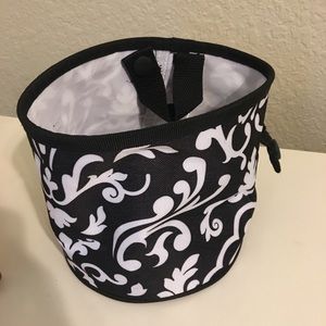 Thirty-One Oh-Snap Bin in Black Parisian Pop print